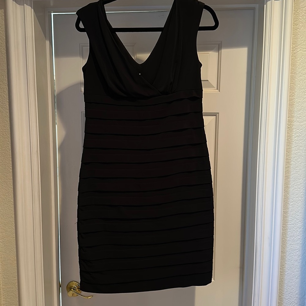 Black dress size 8, worn once to ballet